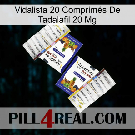 Vidalista 20 Comprimés De Tadalafil 20 Mg 12